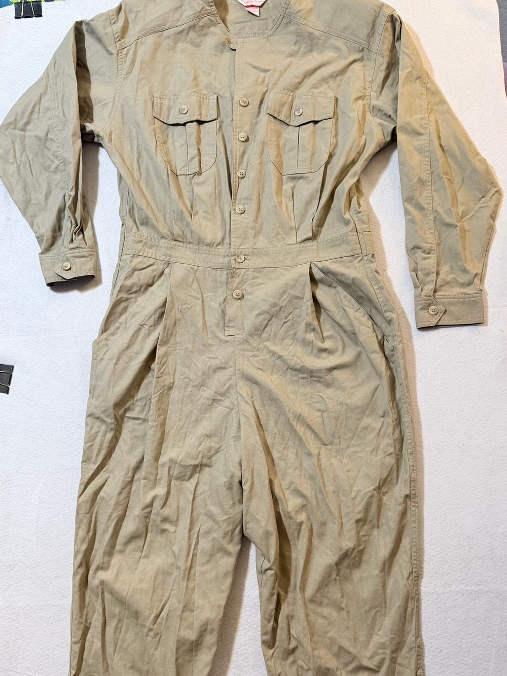 Vintage Carriage Court Sport Khaki Jumpsuit